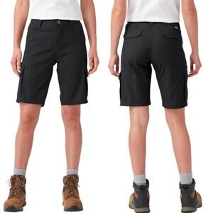 Dickies Black 9" Ripstop Cargo Shorts‎ Utility Women's 32 Mid Rise Work Gorpcore